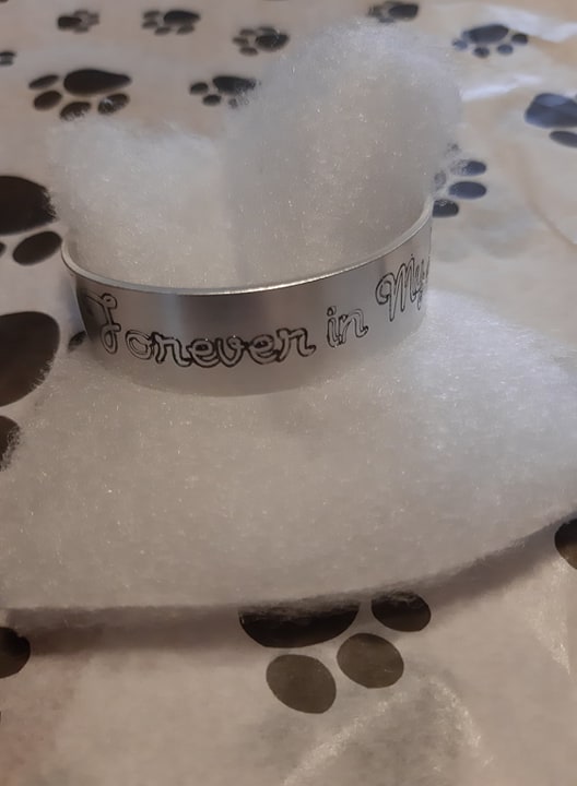 Engraved Metal Bracelet