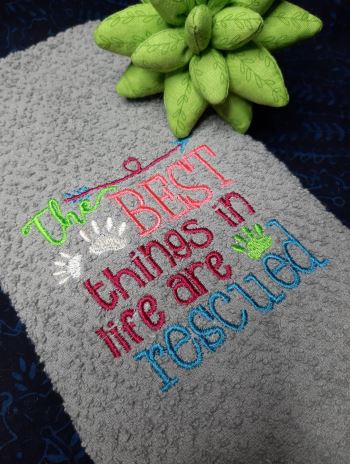 Embroidered Kitchen Towel