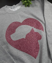 Load image into Gallery viewer, &quot;Dog &amp; Cat Silhouette&quot; Sweatshirt