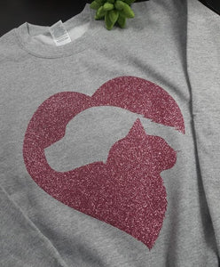 "Dog & Cat Silhouette" Tshirt